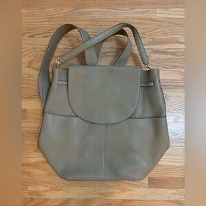 Cuyana Leather backpack.